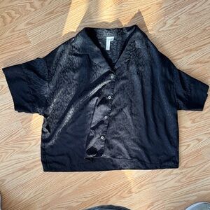 Joyspun PJ Set Elegant Cheetah Print Black Women's XL